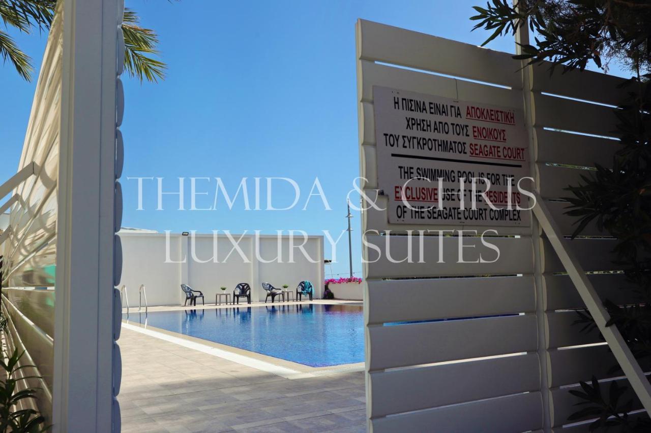 Luxury Penthouse 1Br-Seafront-Seasonal Pool-Central Larnaca Exterior foto