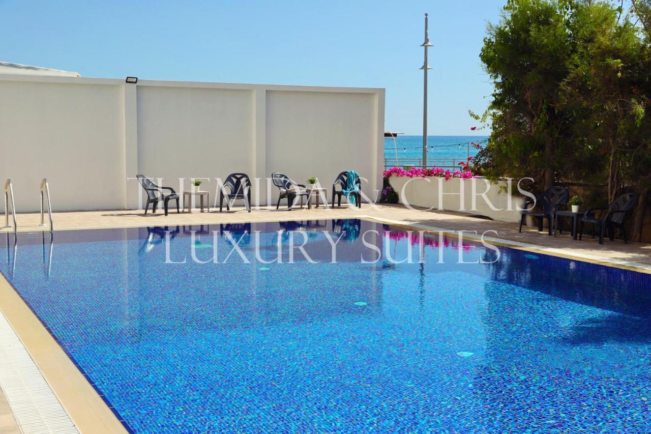 Luxury Penthouse 1Br-Seafront-Seasonal Pool-Central Larnaca Exterior foto